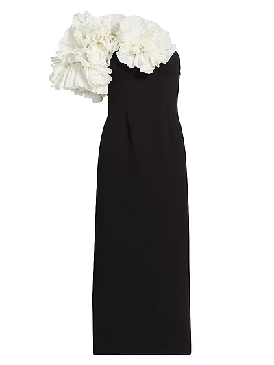 Hampstead Ruffle One-Shoulder Midi-Dress