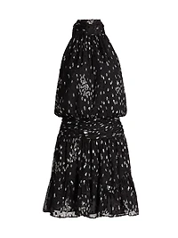 Leorelei Dot-Print Halterneck Minidress