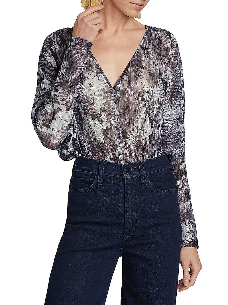 Margot Metallic Floral Bodysuit