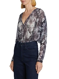 Margot Metallic Floral Bodysuit
