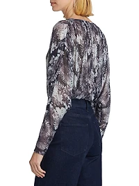 Margot Metallic Floral Bodysuit