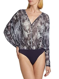 Margot Metallic Floral Bodysuit