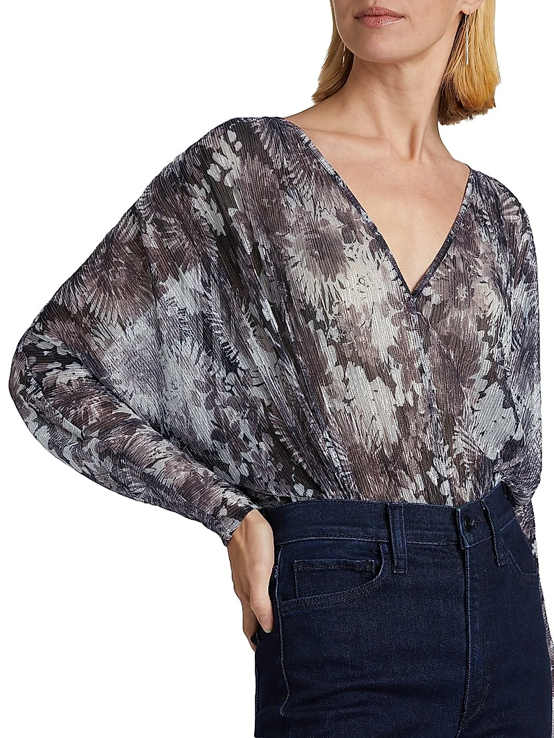 Margot Metallic Floral Bodysuit