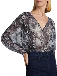 Margot Metallic Floral Bodysuit