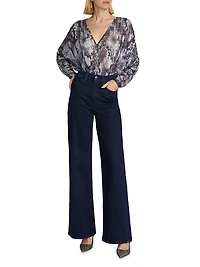 Margot Metallic Floral Bodysuit