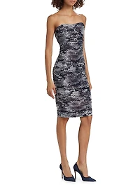 Bonnie Floral Ruched Tube Dress
