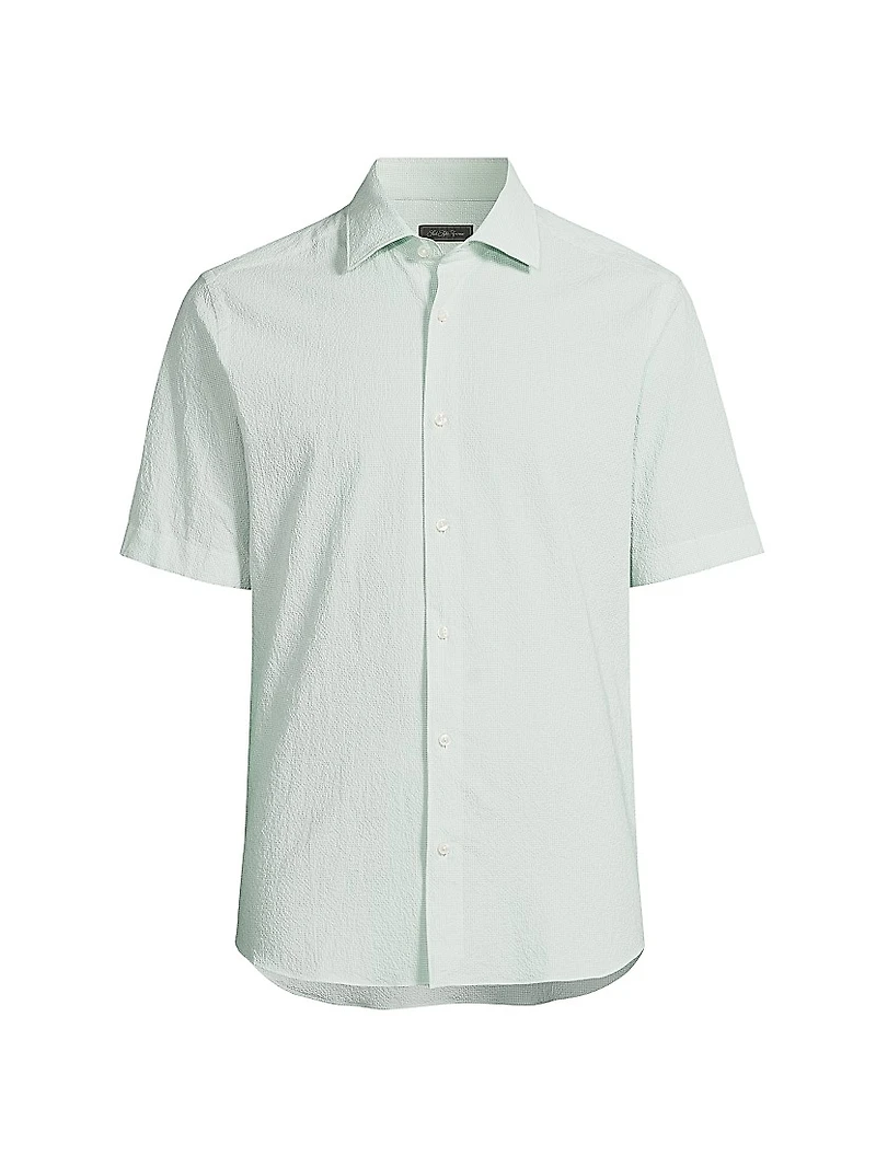 Solid Seersucker Shirt