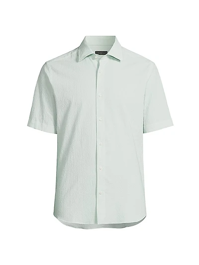 Solid Seersucker Shirt