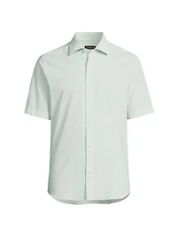 Solid Seersucker Shirt