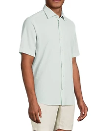 Solid Seersucker Shirt