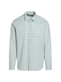 COLLECTION Checked Cotton Button-Front Shirt