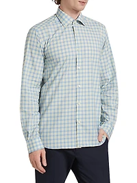 COLLECTION Checked Cotton Button-Front Shirt