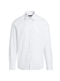 Seersucker Button-Front Shirt