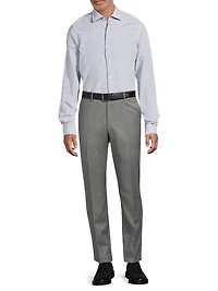 Cotton-Linen Button-Front Shirt