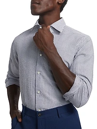 COLLECTION Seersucker Button-Front Shirt