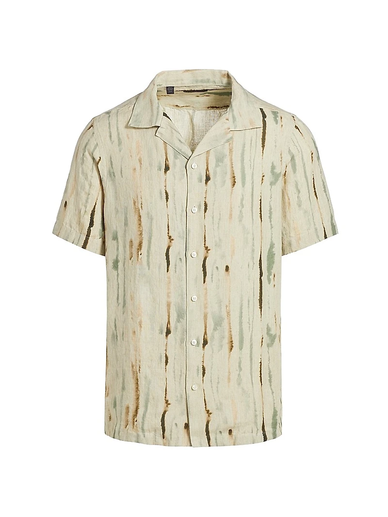 COLLECTION Abstract Linen Camp Shirt