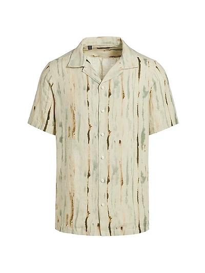 COLLECTION Abstract Linen Camp Shirt