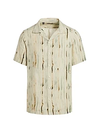 COLLECTION Abstract Linen Camp Shirt