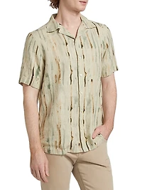 COLLECTION Abstract Linen Camp Shirt