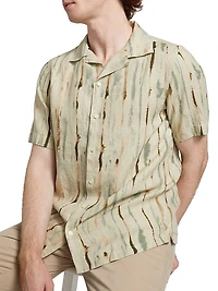 COLLECTION Abstract Linen Camp Shirt