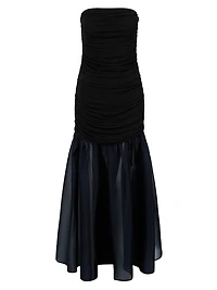 Liya Drop Waist Chiffon Skirt Maxi Dress