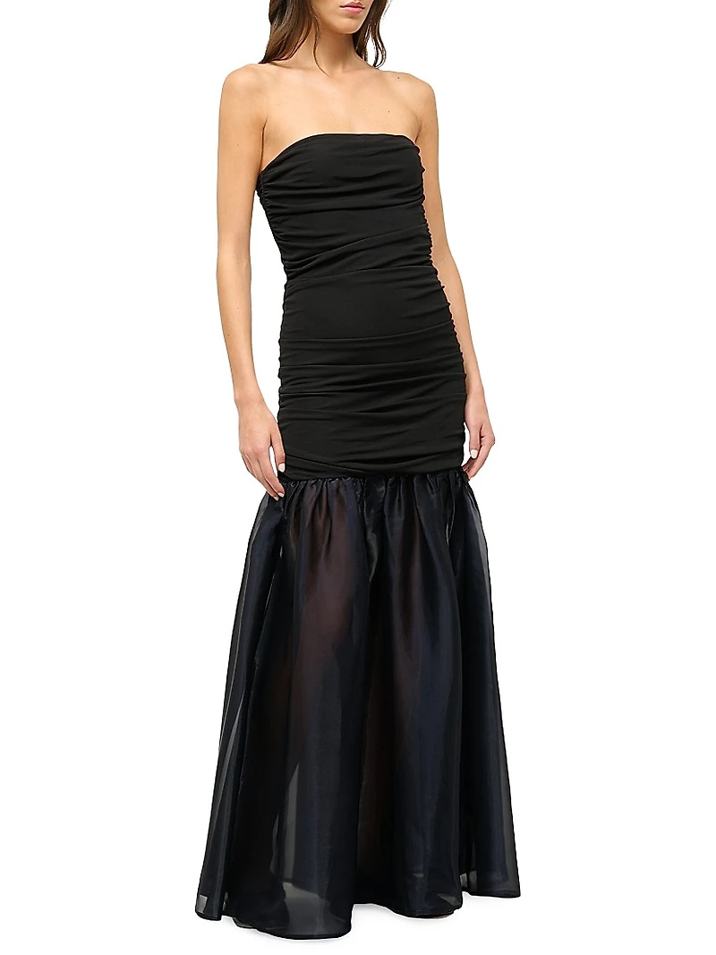 Liya Drop Waist Chiffon Skirt Maxi Dress