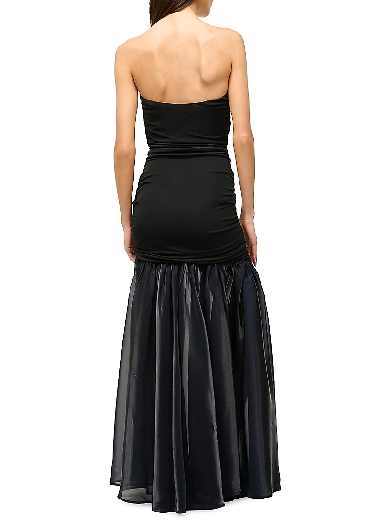 Liya Drop Waist Chiffon Skirt Maxi Dress