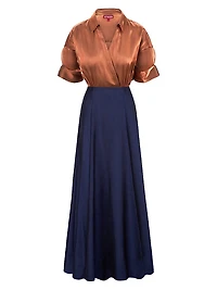 Shubert Two-Tone Maxi Dress