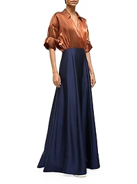 Shubert Two-Tone Maxi Dress