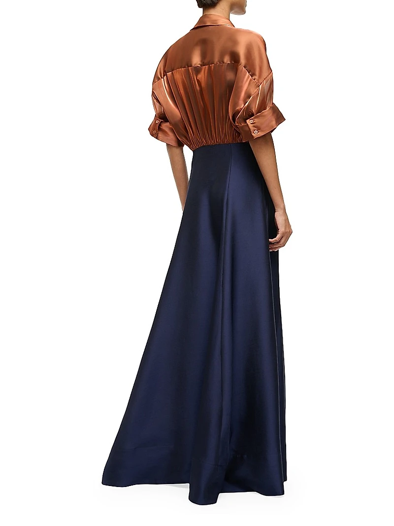 Shubert Two-Tone Maxi Dress