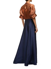 Shubert Two-Tone Maxi Dress