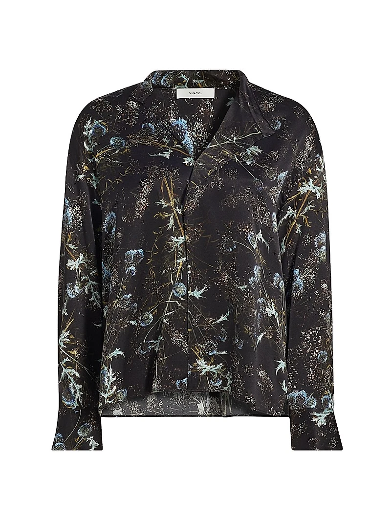 Thistle Draped Collar Blouse