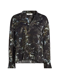 Thistle Draped Collar Blouse