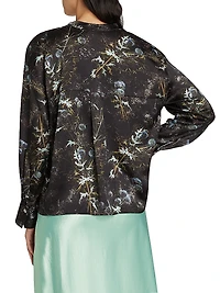 Thistle Draped Collar Blouse