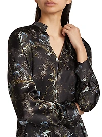 Thistle Draped Collar Blouse