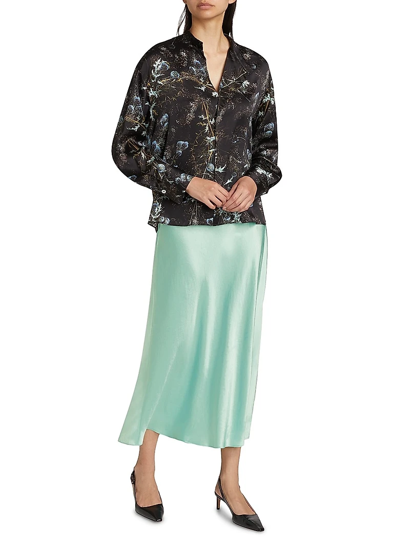 Thistle Draped Collar Blouse