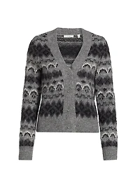 Alpaca-Blend Fair Isle Cardigan