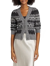 Alpaca-Blend Fair Isle Cardigan