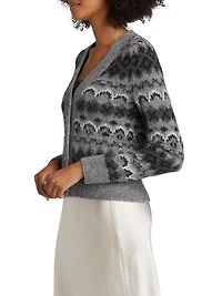 Alpaca-Blend Fair Isle Cardigan