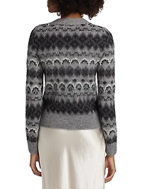 Alpaca-Blend Fair Isle Cardigan