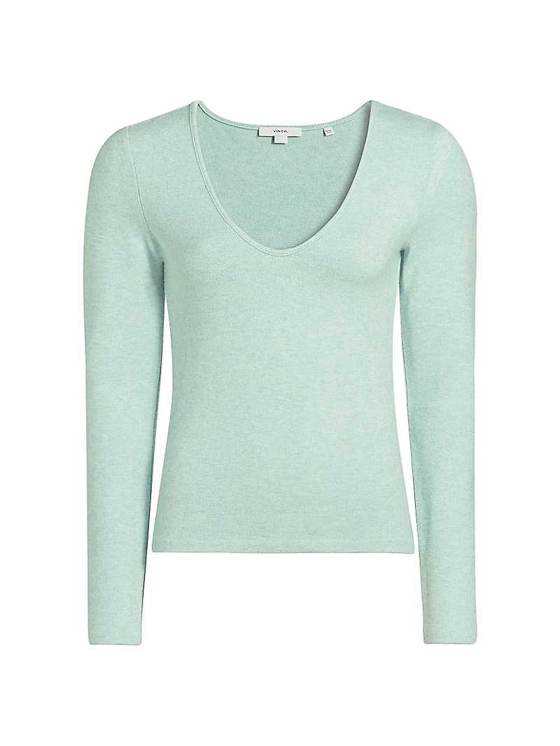Cozy Long-Sleeve V-Neck Top