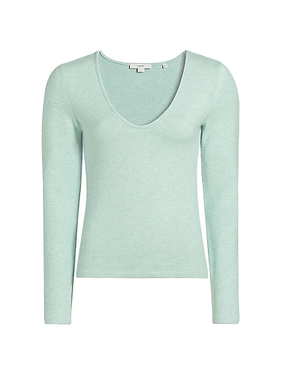 Cozy Long-Sleeve V-Neck Top