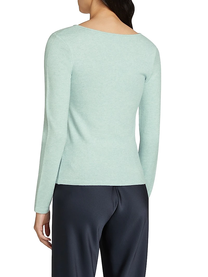 Cozy Long-Sleeve V-Neck Top