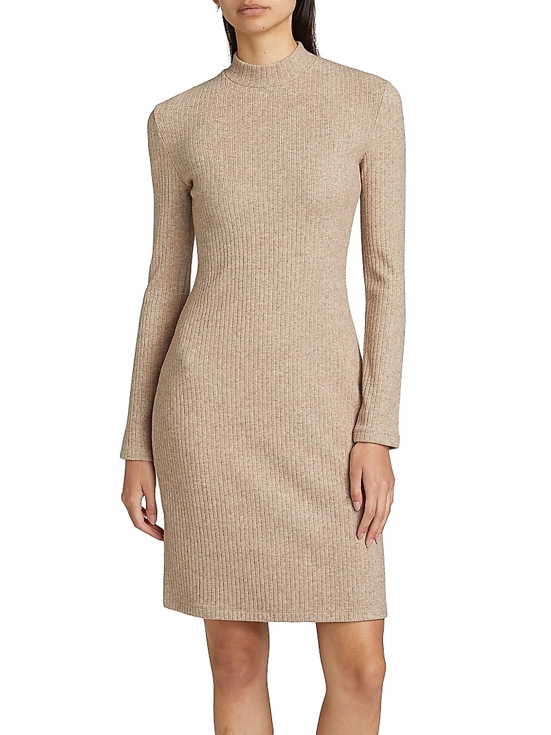 Ribbed Sweater Minidress