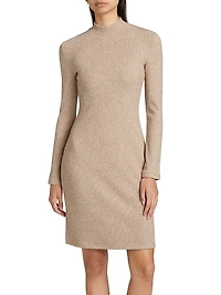 Ribbed Sweater Minidress