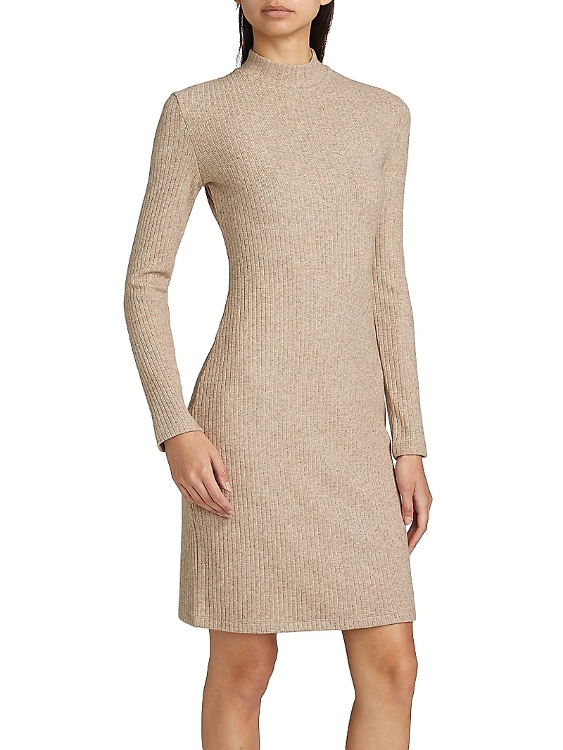 Ribbed Sweater Minidress