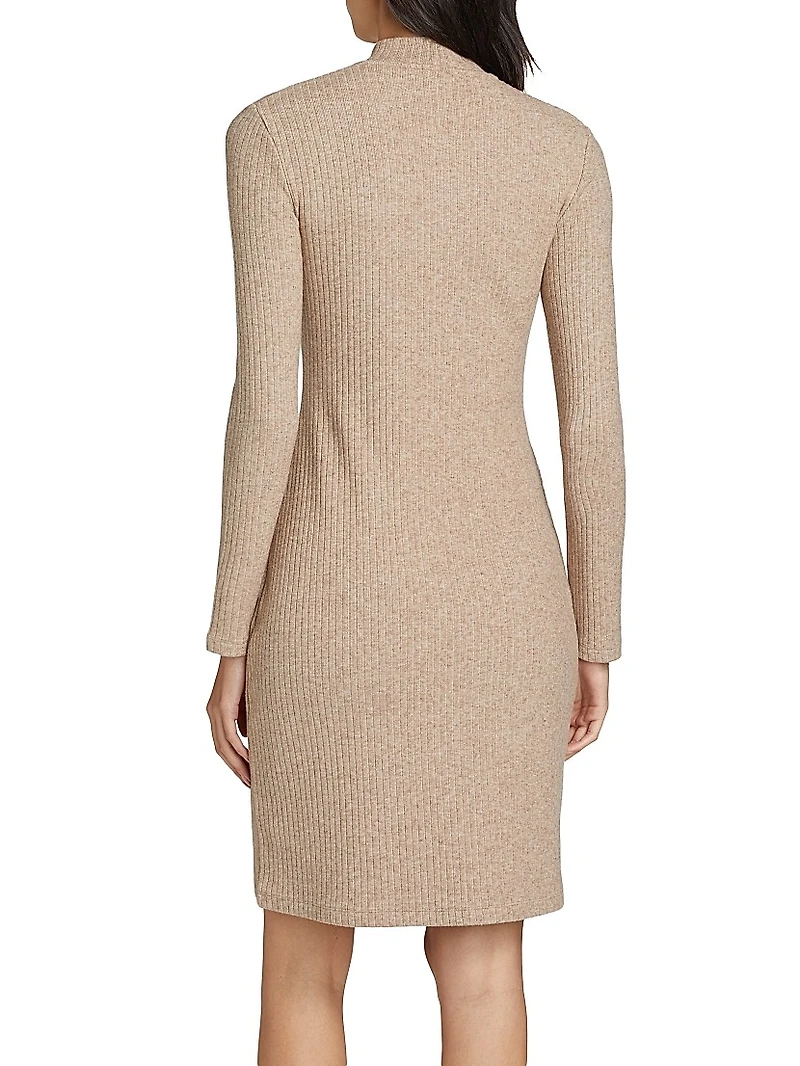Ribbed Sweater Minidress