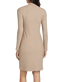 Ribbed Sweater Minidress
