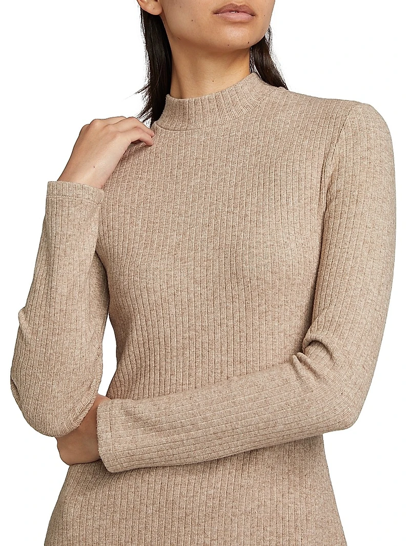 Ribbed Sweater Minidress