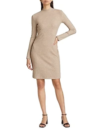Ribbed Sweater Minidress
